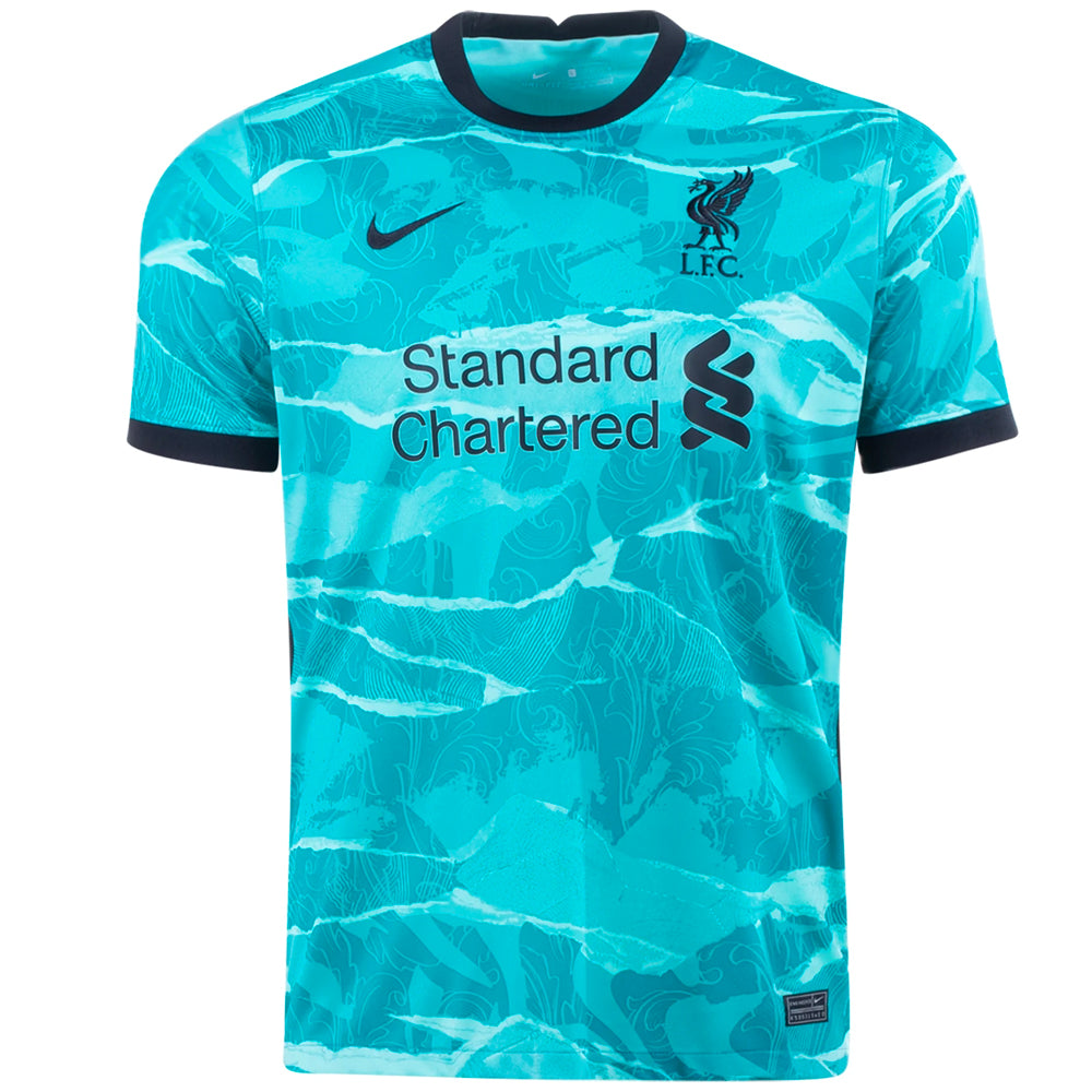 Nike Men's Liverpool 20/21 Away Jersey Hyper Turquoise/Black、mySite、noshort
