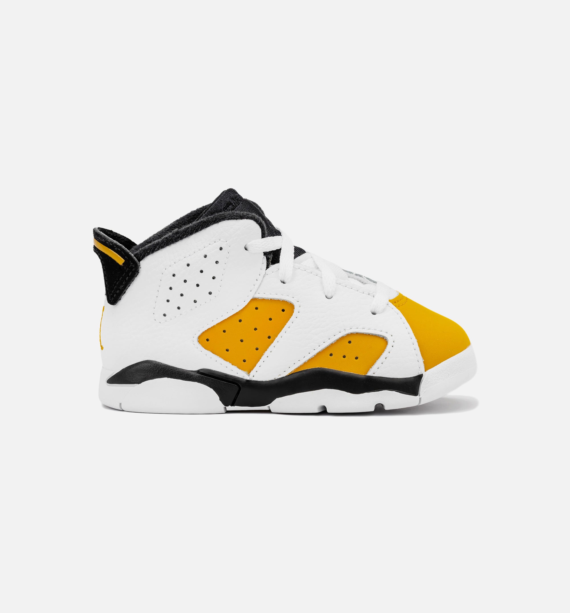 Air Jordan 6 Retro Yellow Ochre Infant Toddler Lifestyle Shoe - White/Yellow Ochre/Black Free Shipping、mySite、dreamappss