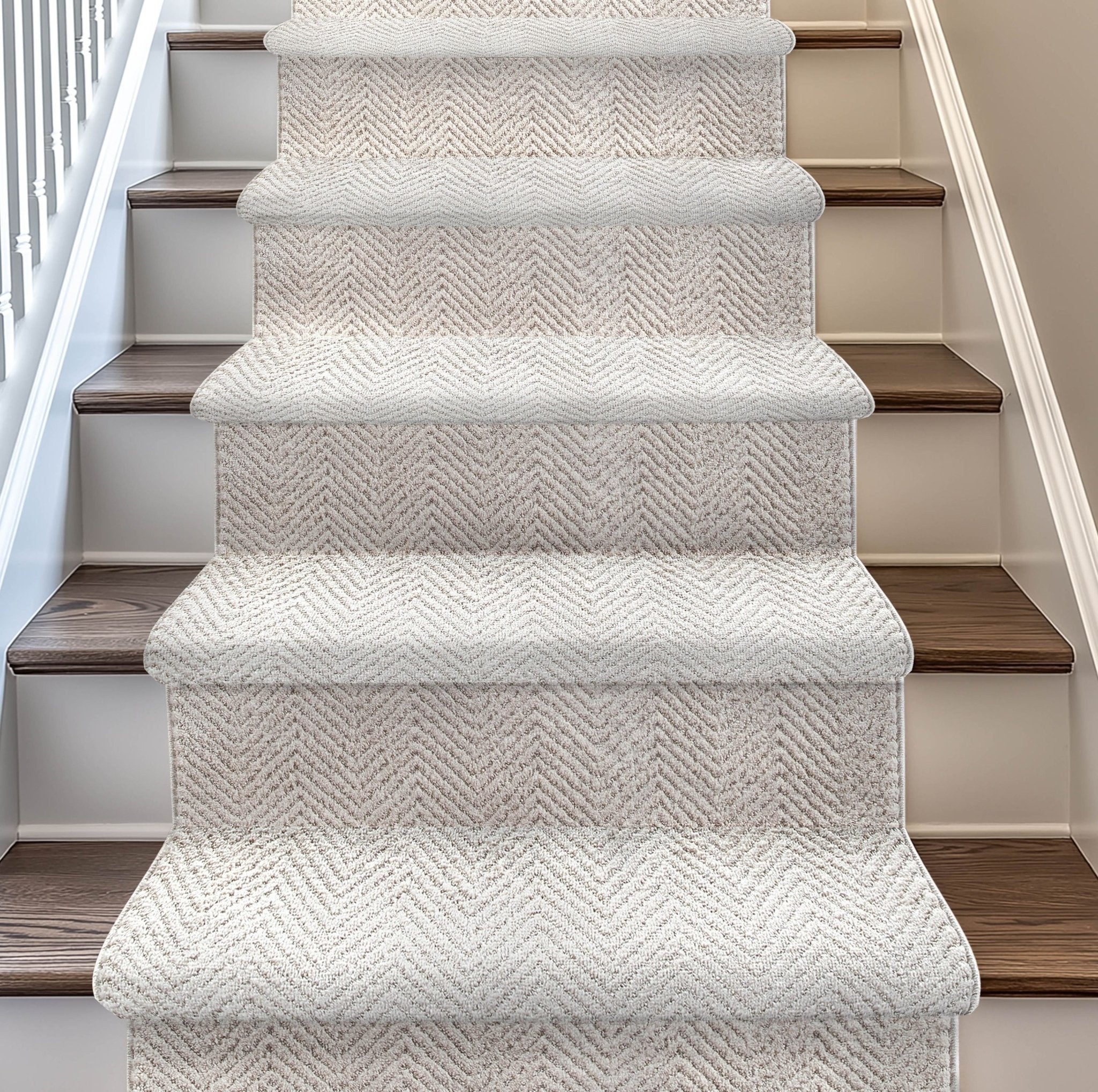 Custom Size Runner Pompeii Modern Ivory Choose Your Width x Choose Your Length Hallway & Stair Runner Rug、mySite、gigharbornorthrealestate