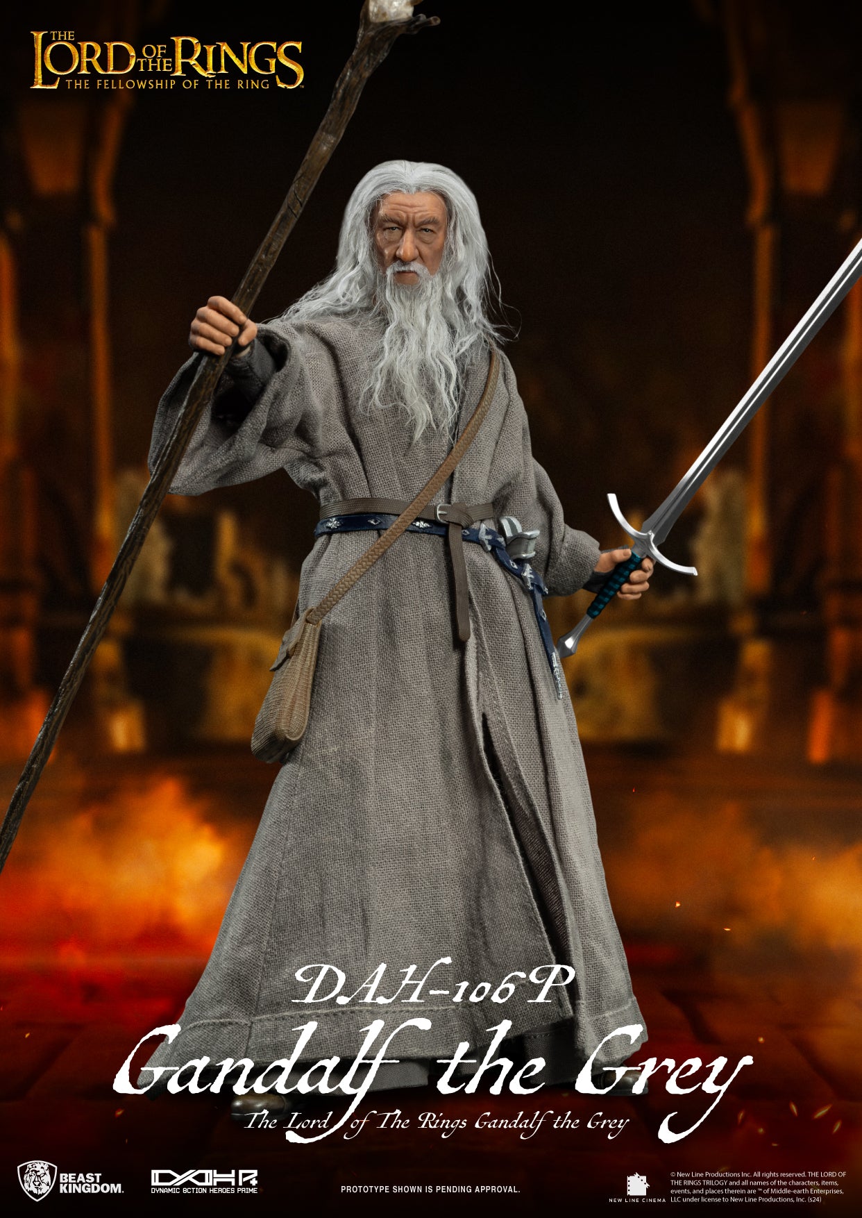 The Lord of the Rings Dynamic 8ction Heroes DAH-106P Gandalf The Grey、mySite、hgirdovlk