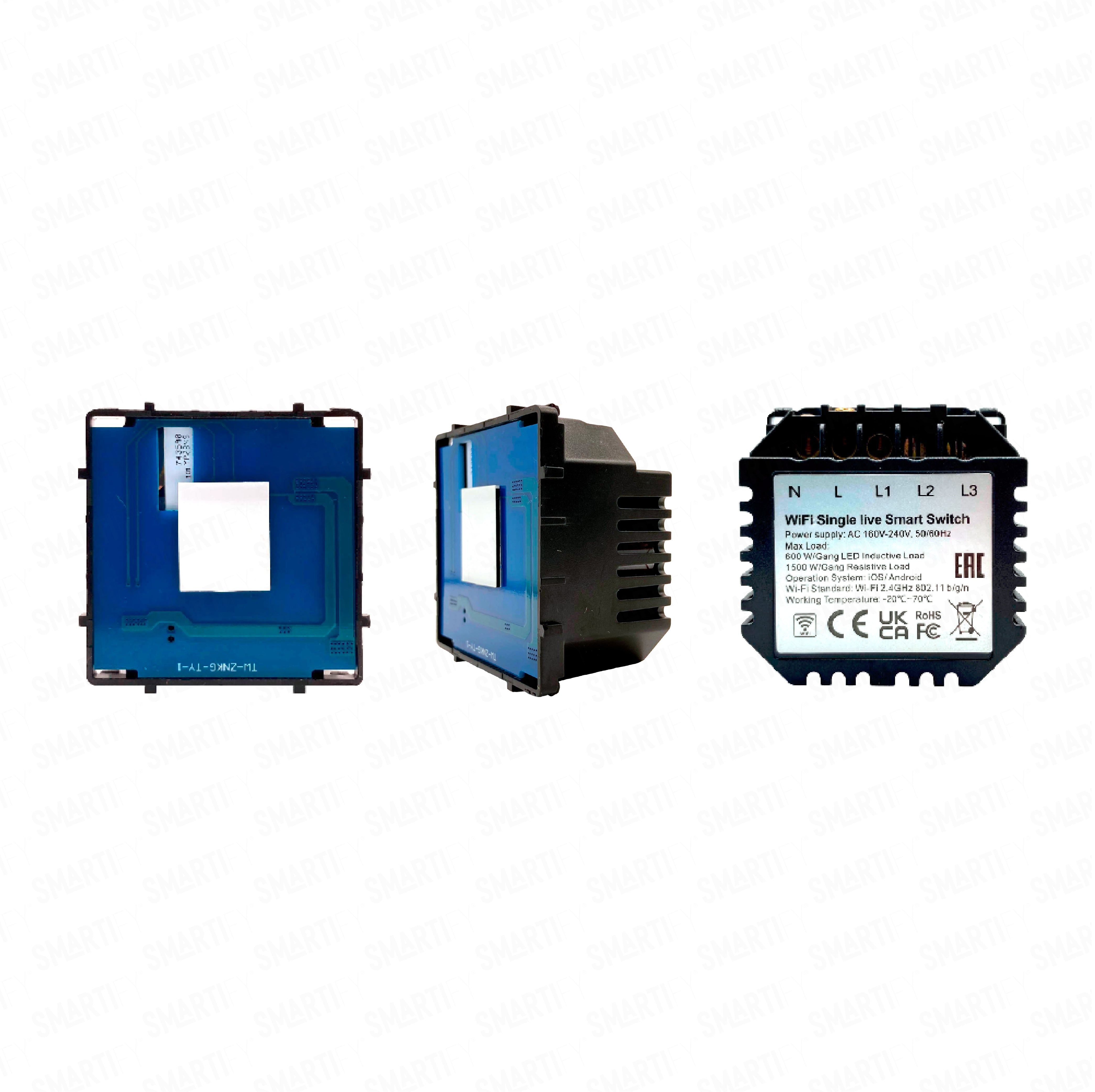 Smartify vPRO Módulo de 1 Canal Inteligente WiFi (com/sem neutro) - SYPM01WF、mySite、fannypackpong