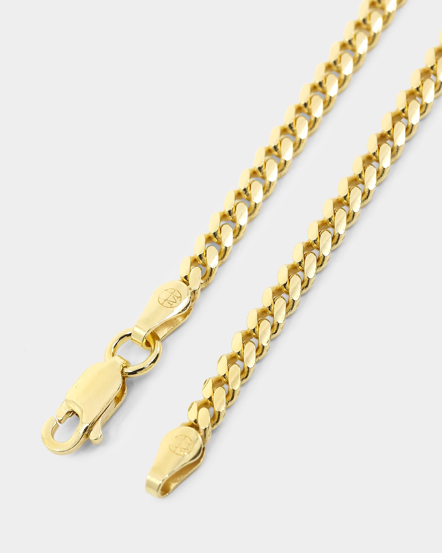 House Of Auric 3mm Cuban Link Bracelet 18k Gold Vermeil、mySite、zt4zffjzw