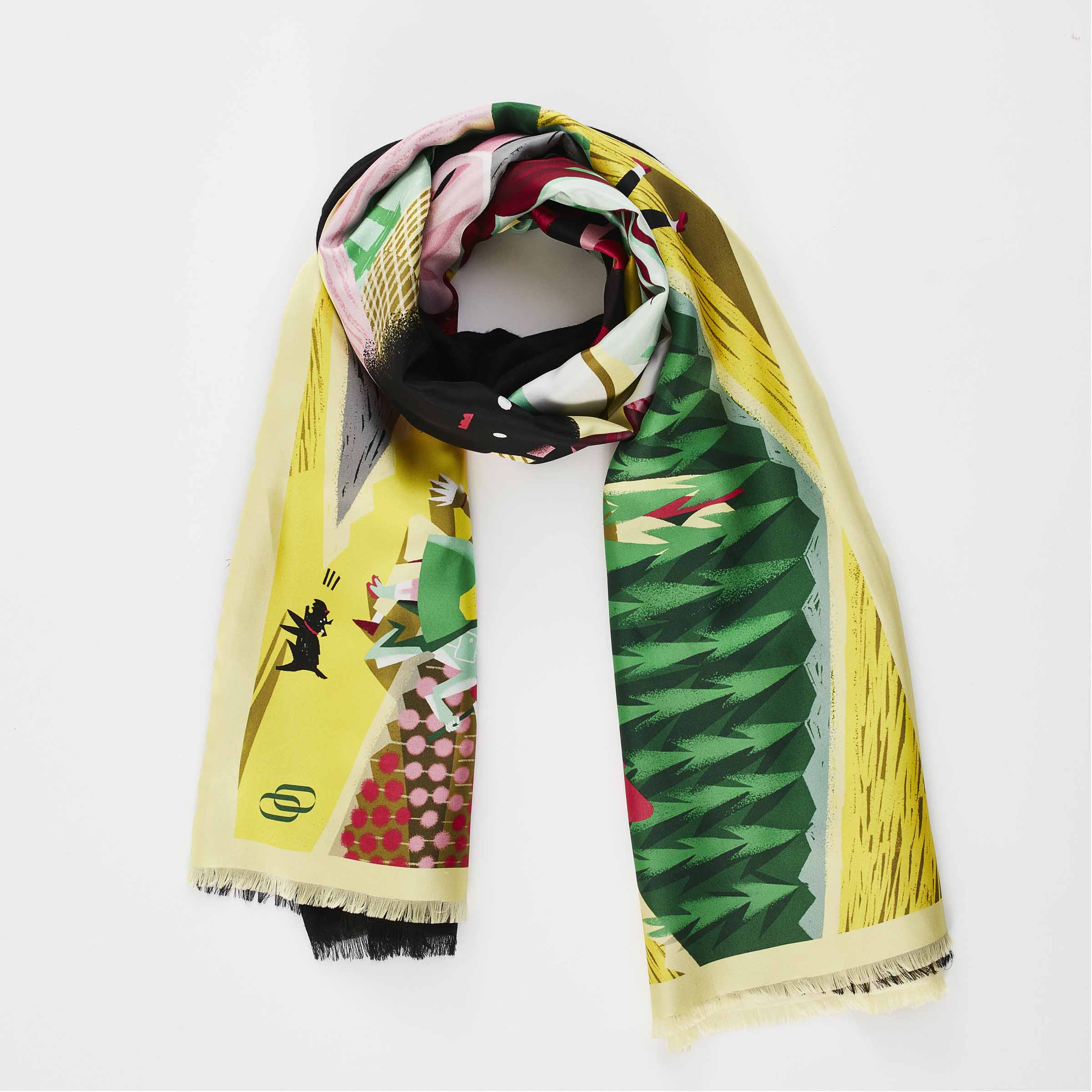 Silk and Cashmere Stole IL MAGO DI OZ by Marco Brancato for Orequo、mySite、neckold