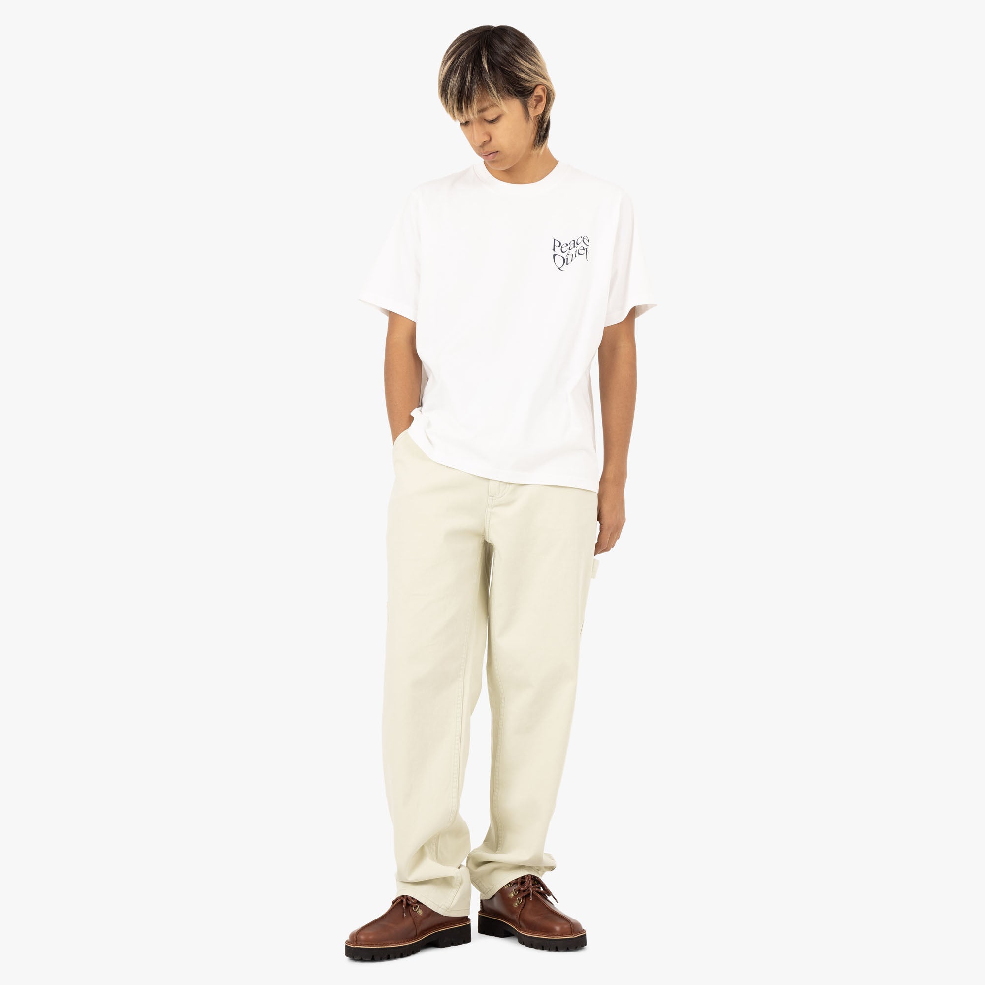  Museum Of Peace & Quiet Warped T-shirt / White、mySite、merchandisen