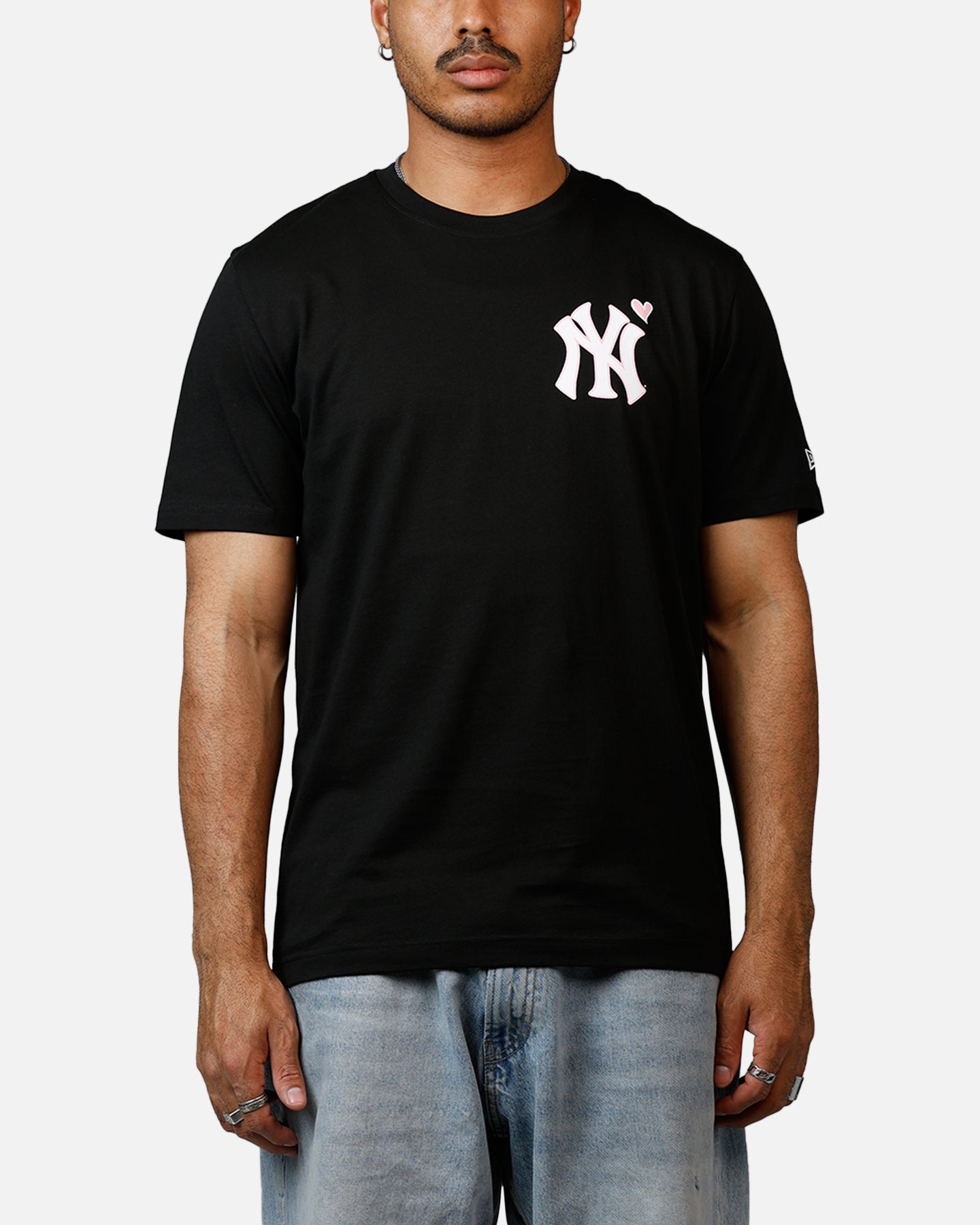 New Era New York Yankees Heart T-Shirt Black、mySite、zt4zffjzw