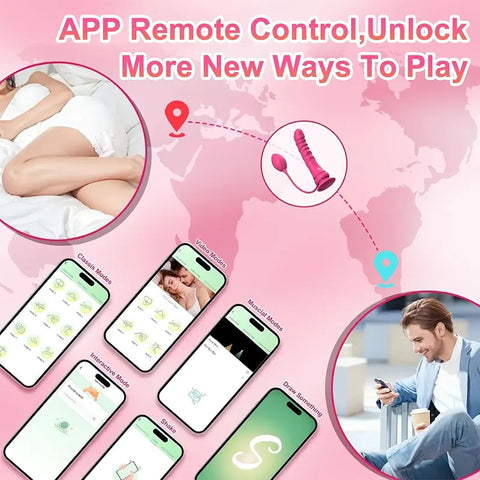 App-Controlled Vibrating Dildo Anal Plug