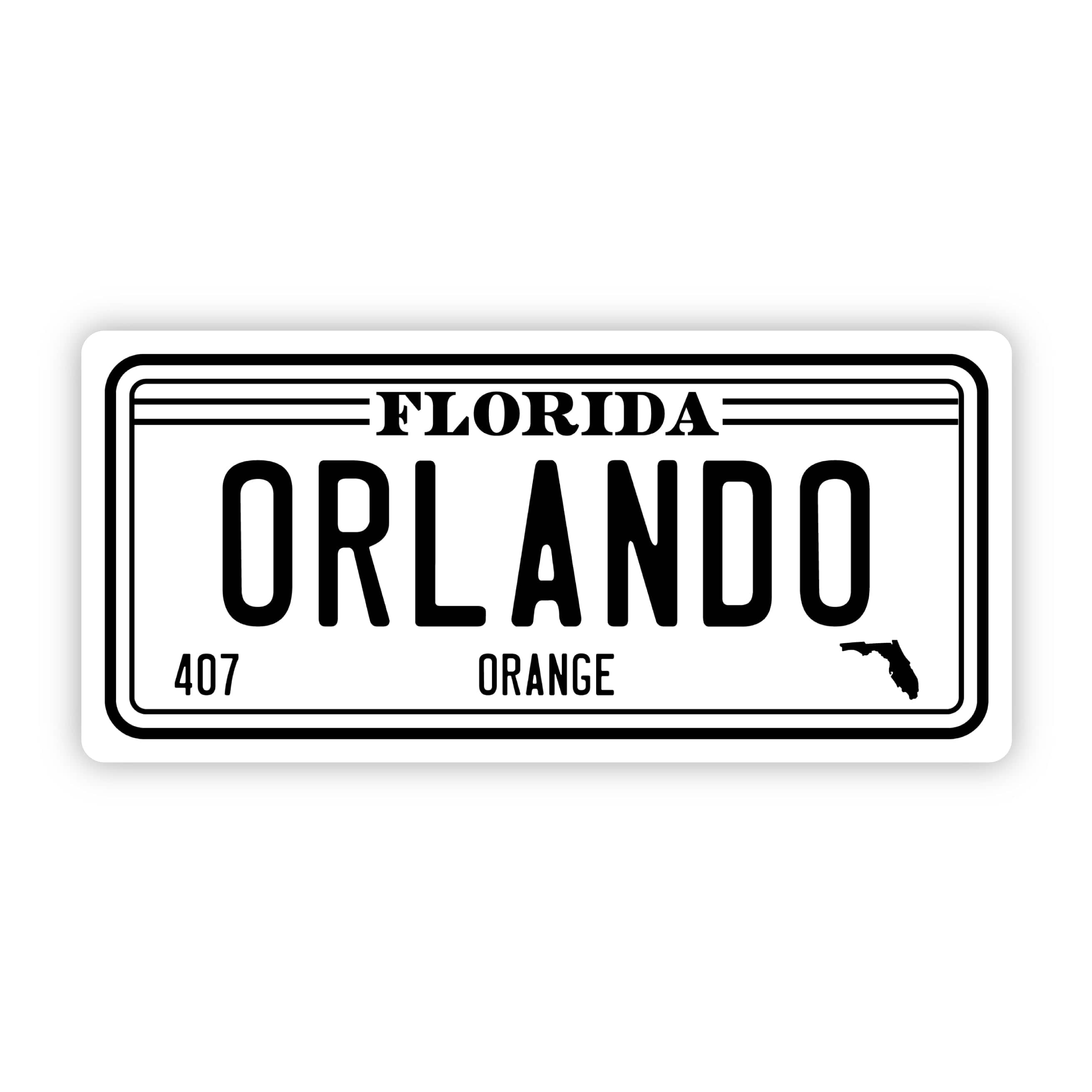  Orlando Florida 407 License Plate Sticker、mySite、elrpsem3k