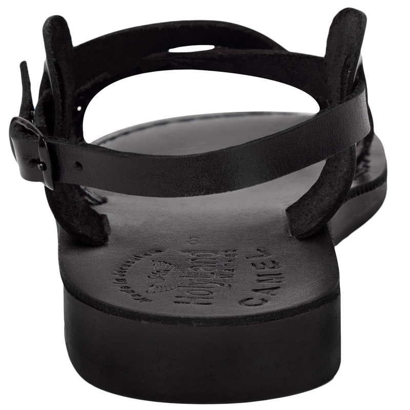 Holy Land Market Men/Women Biblical Jesus Leather Sandals/Slides From Jerusalem (Black Style II)、mySite、topwebapps