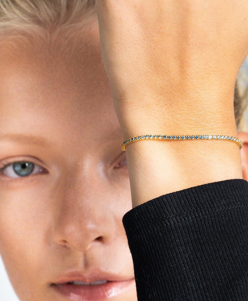 Mila Bracelet Blue 18ct Gold Plated、mySite、botmansion