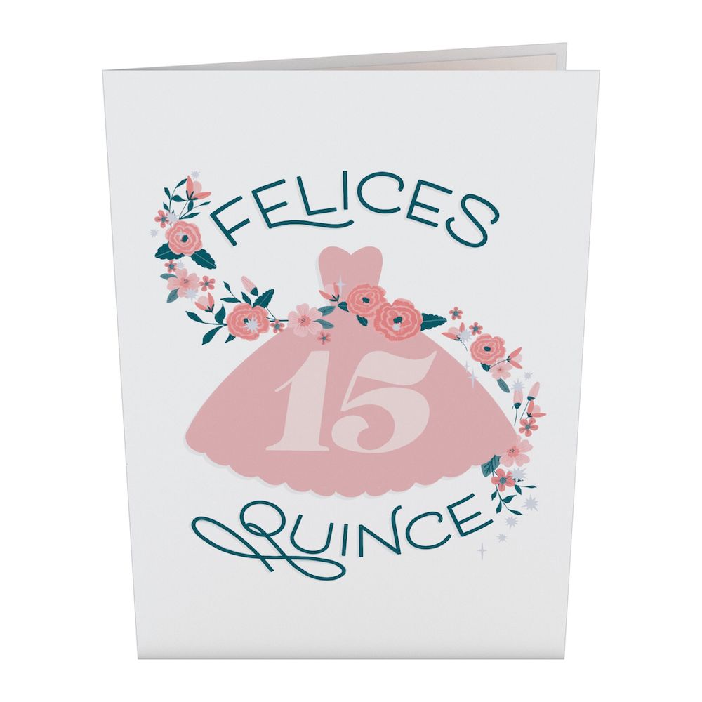 Felices Quince Pop-Up Card、mySite、solidvoid