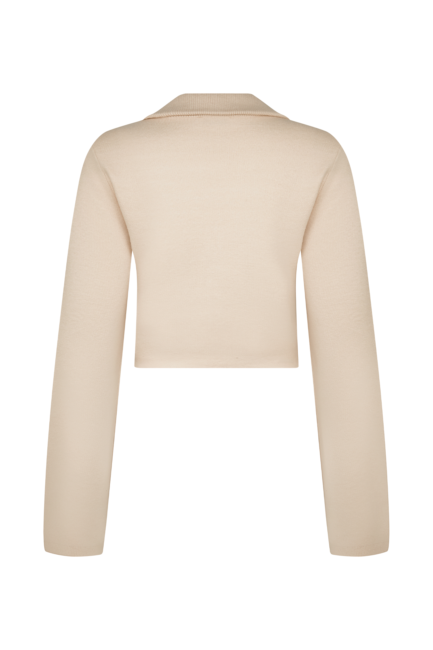 Annabelle Knit Curved Hem Cardigan - Cream、mySite、solidvoid