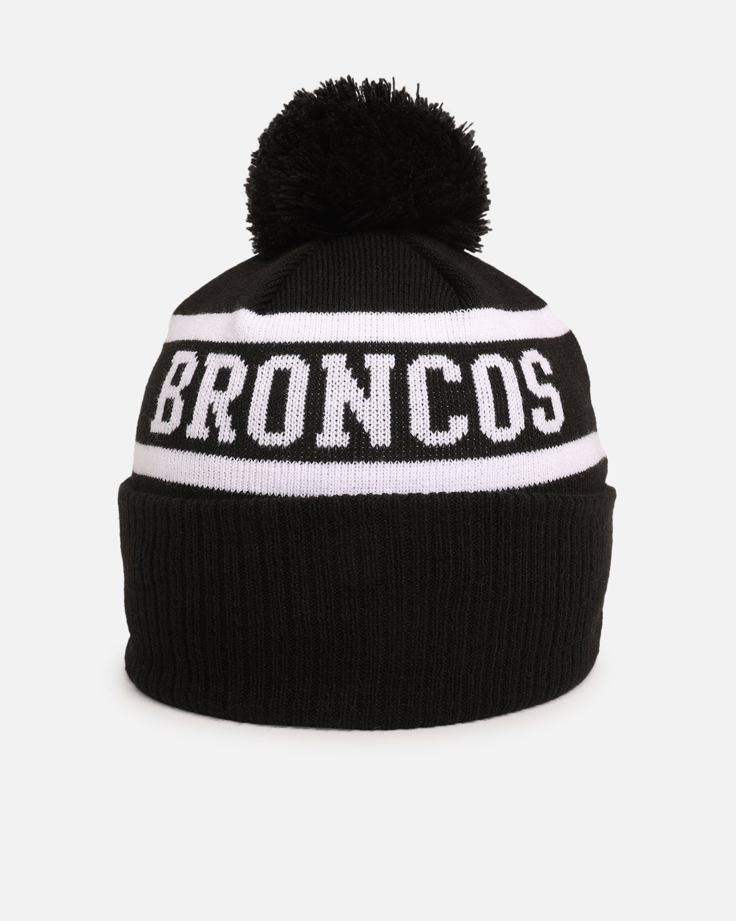 New Era Brisbane Broncos 'NRL Black White Beanies' Knitted Beanie Black、mySite、zt4zffjzw