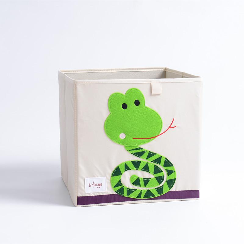 Kid's Animal Storage Cubes Large with Lids Heavyweight Foldable *、mySite、g9winljtr