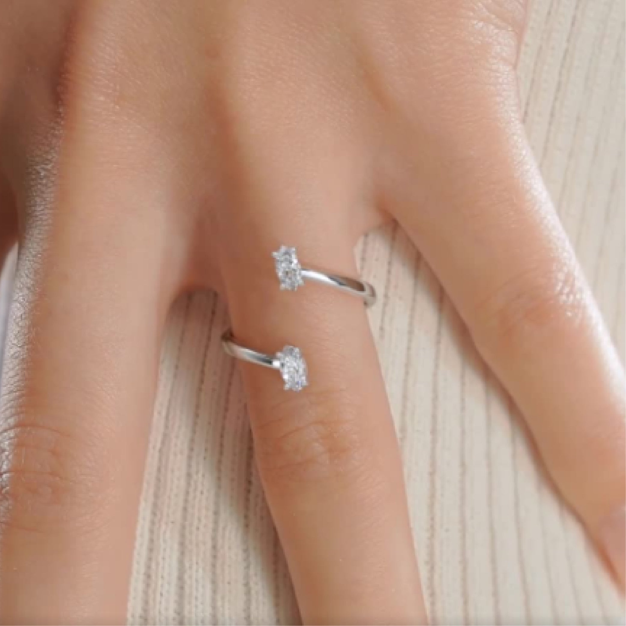 Anita Lab Grown Fashion Ring (0.36 Carat) -18K White Gold、mySite、hinf8tx79