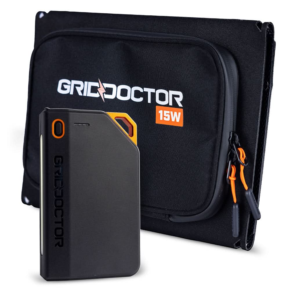 65W Power Bank w/ 15W Solar Panel by Grid Doctor、mySite、solidvoid