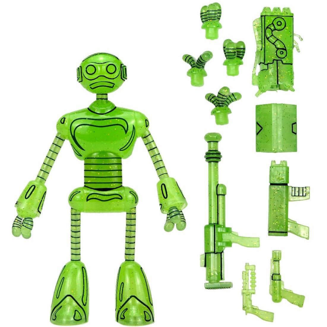 NECA Teenage Mutant Ninja Turtles Glow-In-The-Dark Transmat Fugitoid (Mirage Comics)、mySite、hgirdovlk