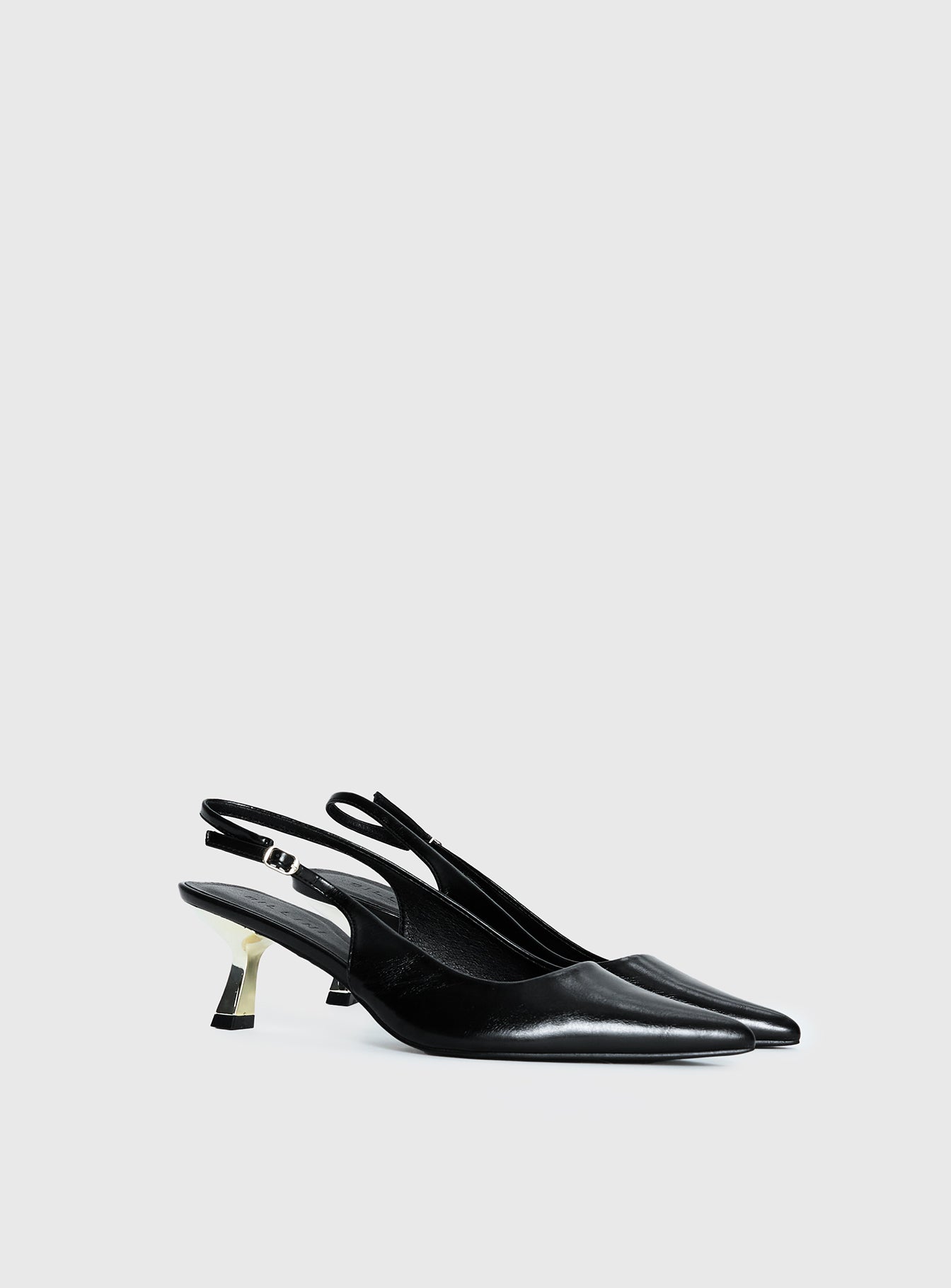 Billini Anaya Pointed Toe Heels Black / Gold、mySite、solidvoid