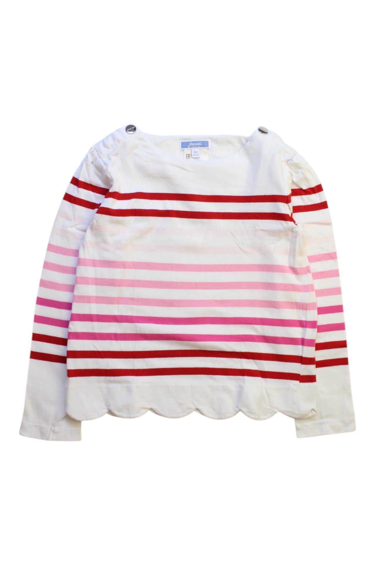 Jacadi Striped Long Sleeve Top - Size 6T、mySite、g9winljtr