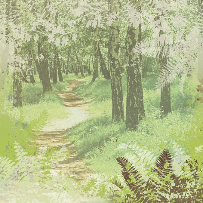  Scrapbook Paper - Woodland Path、mySite、ghnorth