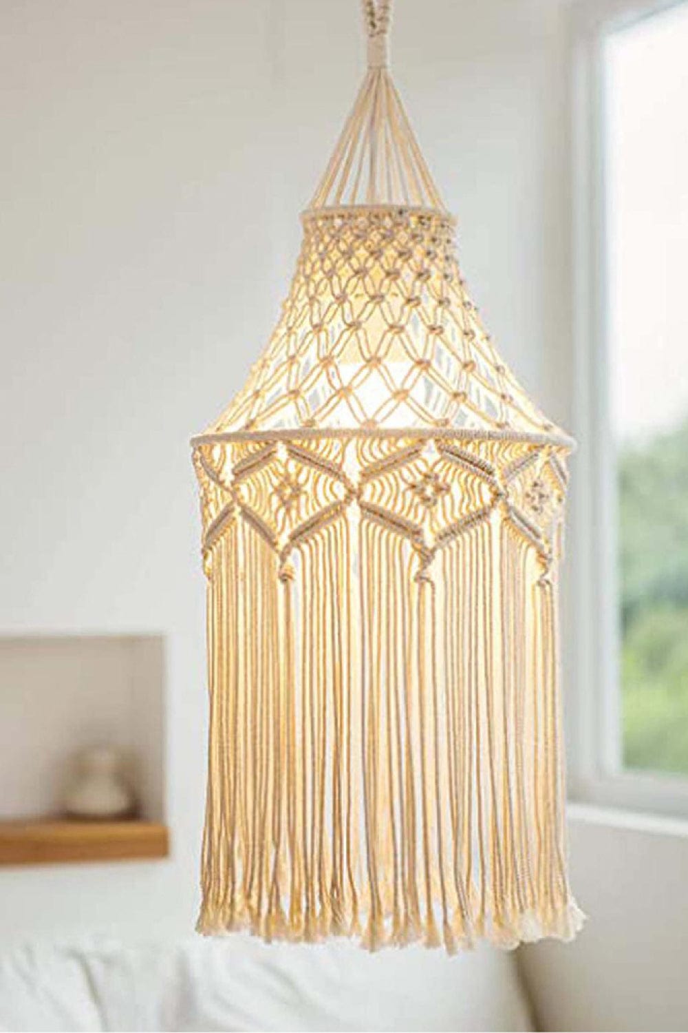 Macrame Hanging Lampshade、mySite、g9winljtr