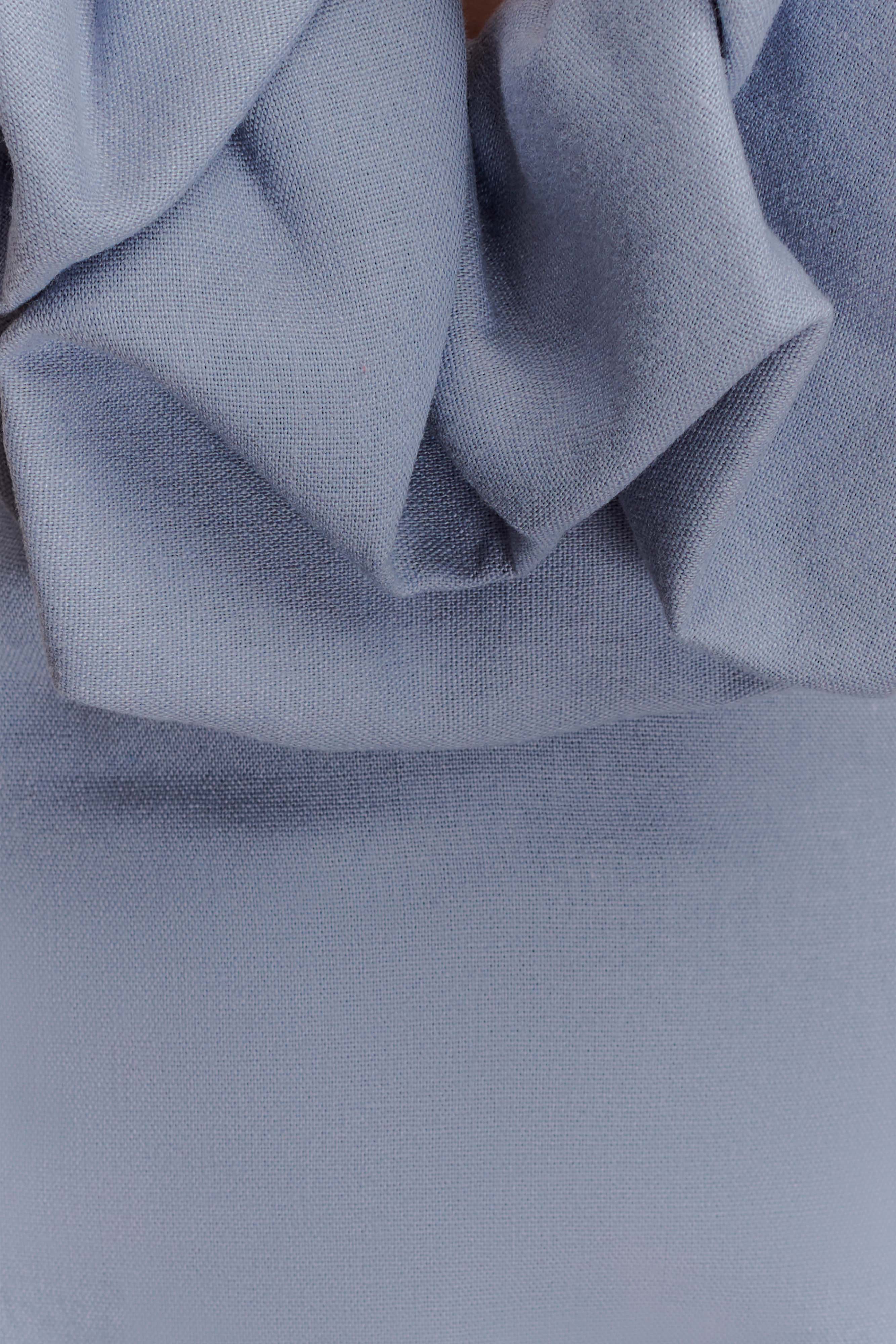 Carolyn Linen Bubble Maxi Dress - Misty Blue、mySite、solidvoid