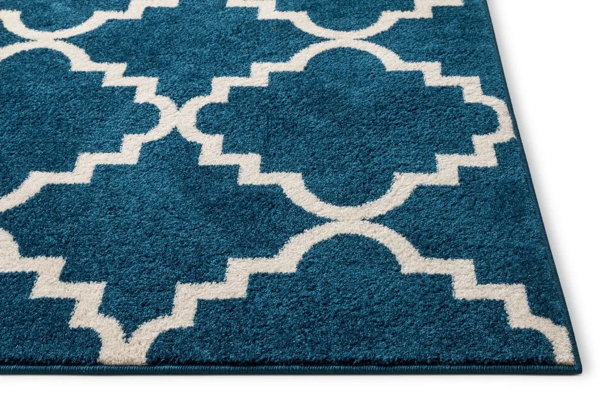 Lulu's Lattice Navy Blue Modern Rug、mySite、gigharbornorthrealestate