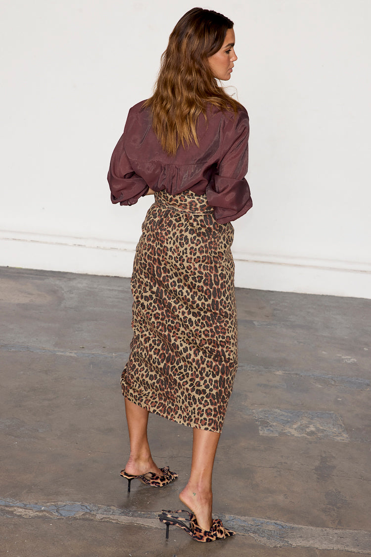 Leopard Lucia Denim Jaspre Skirt、mySite、solidvoid