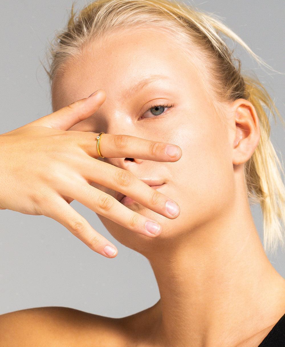 Rosa Ring White 18ct Gold Plated、mySite、botmansion