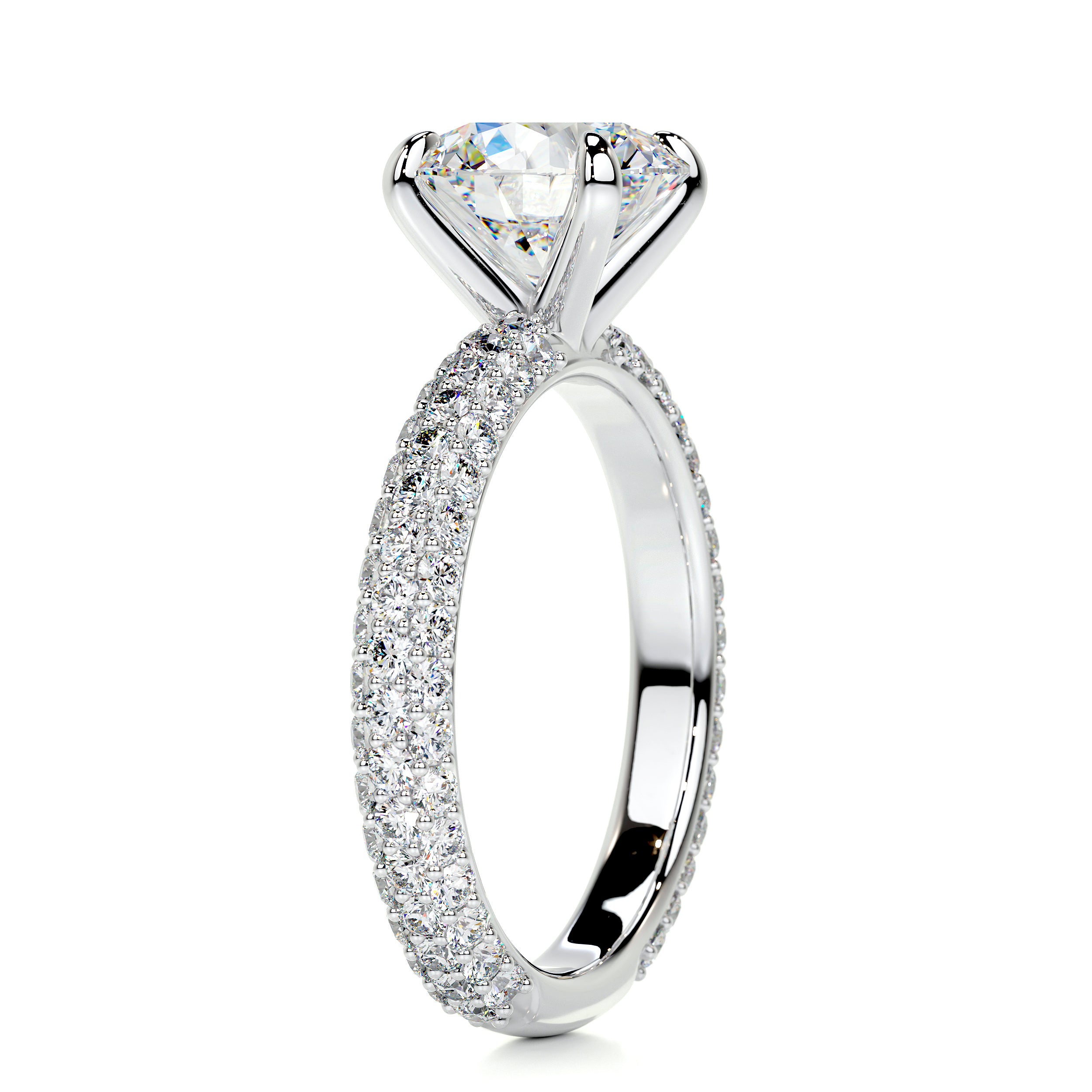 Charlotte Moissanite & Diamond Ring -18K White Gold、mySite、hinf8tx79