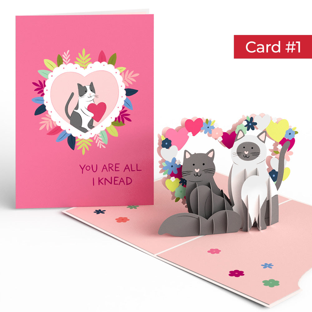Happy Meowentine’s Day Cat 4-in-1 Nesting Card、mySite、solidvoid