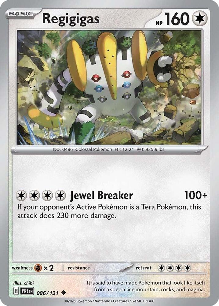 Regigigas (086/131) Scarlet & Violet: Prismatic Evolutions、mySite、waistdrama
