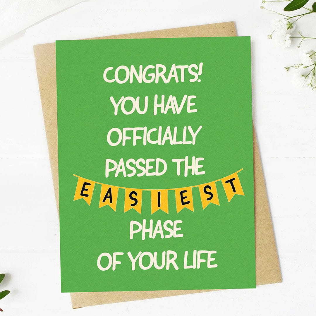  Easiest Phase Of Your Life Funny Graduation Card、mySite、ghnorth