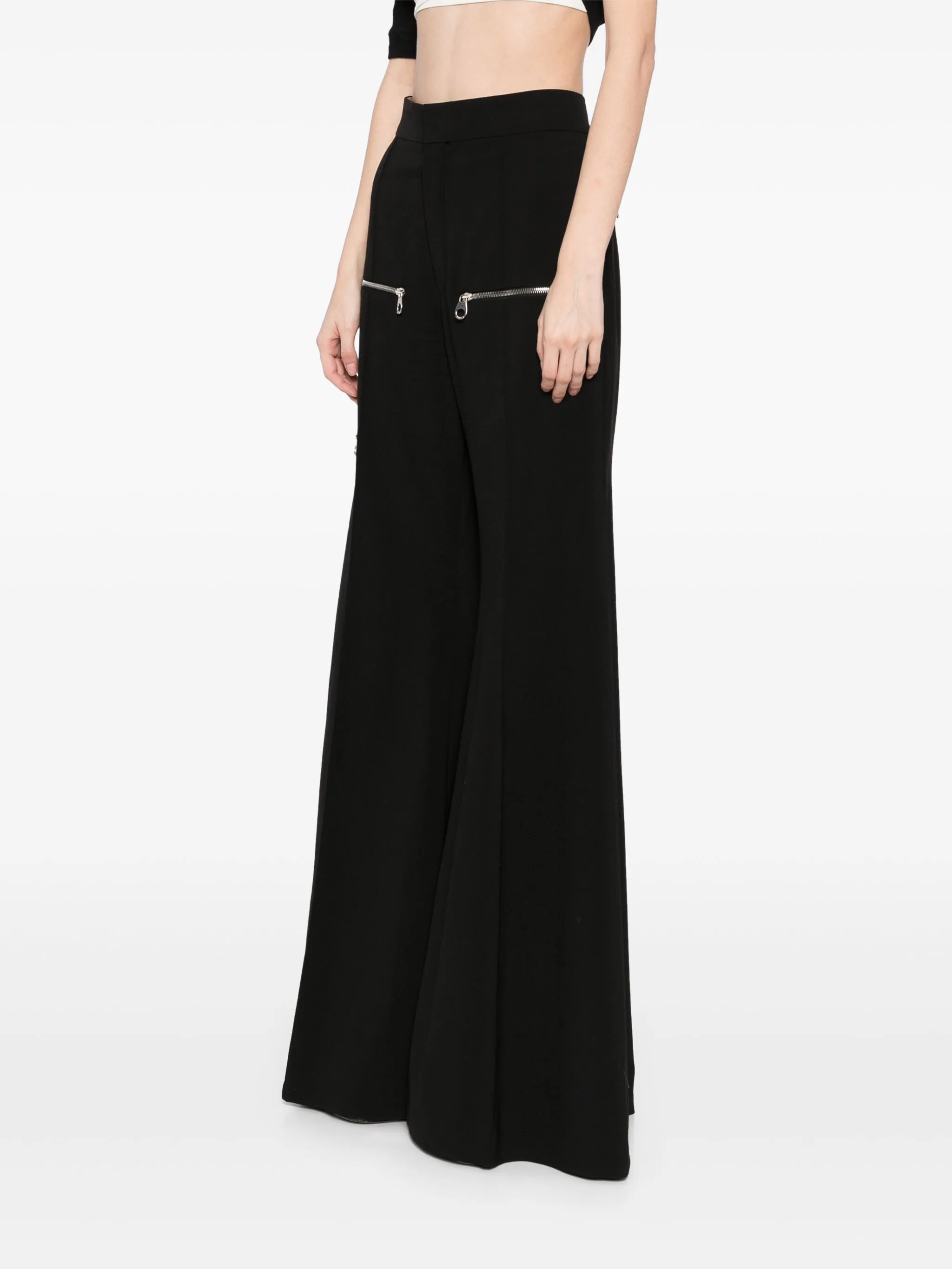 Chloé Flared Zip Trousers、mySite、garminoutage.com