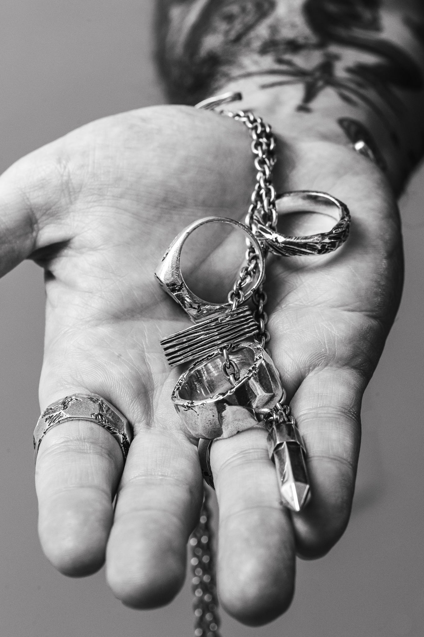  Mini Solid Silver Crystal Pendant、mySite、merchandisen