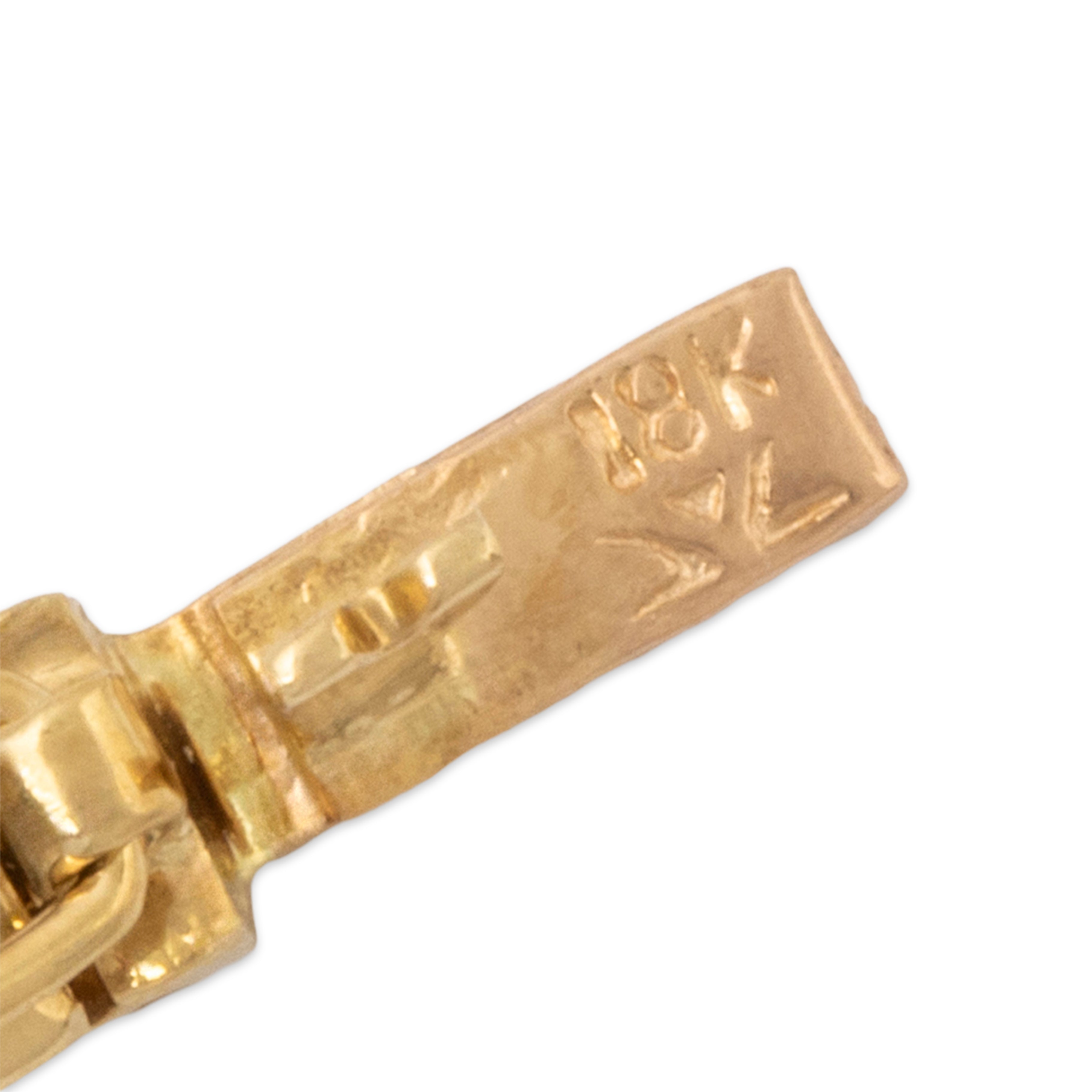 Vintage 18k Yellow Gold 3.36cttw Sapphire Diamond Tennis / Line Bracelet 6.75、mySite、hinf8tx79