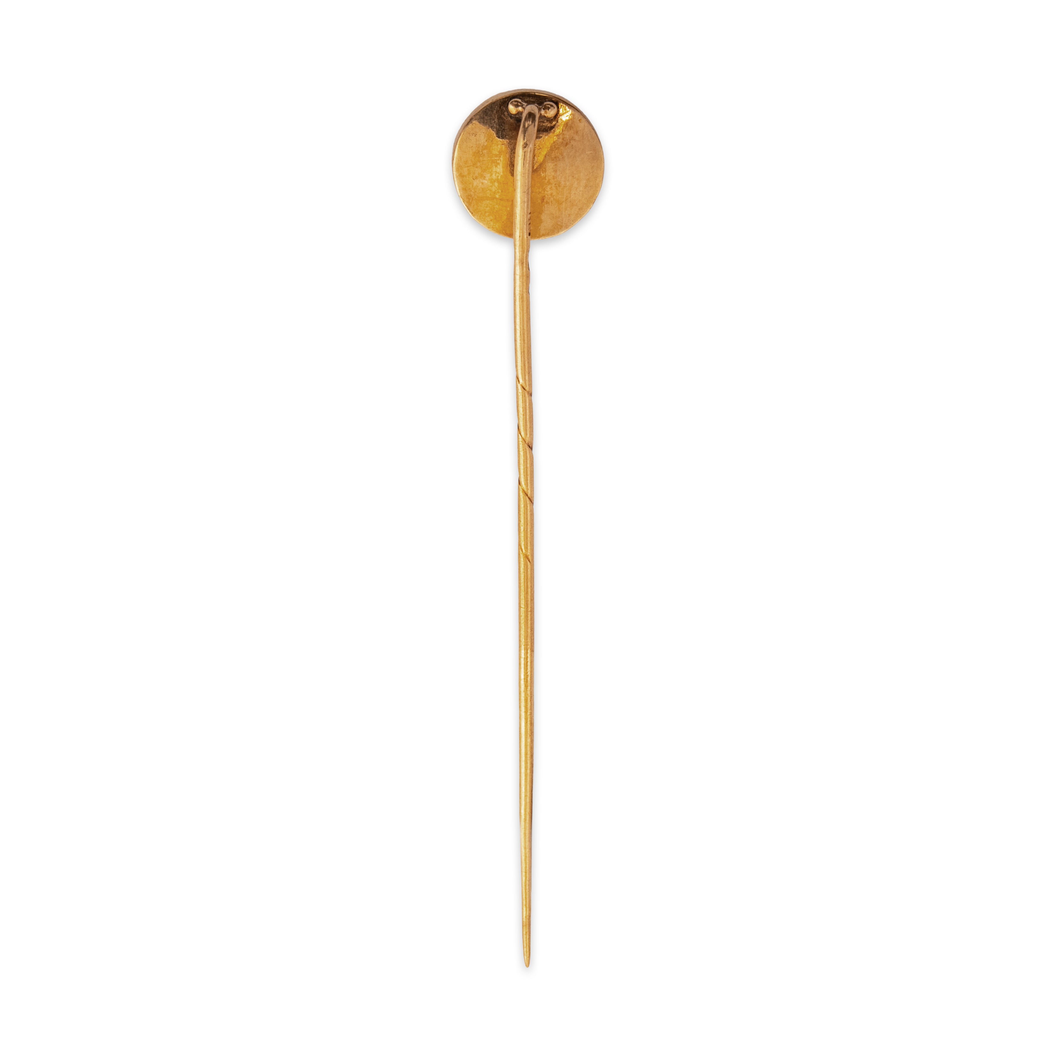 High Quality Antique 14k Yellow Gold Essex Crystal Fox Stick Pin、mySite、hinf8tx79