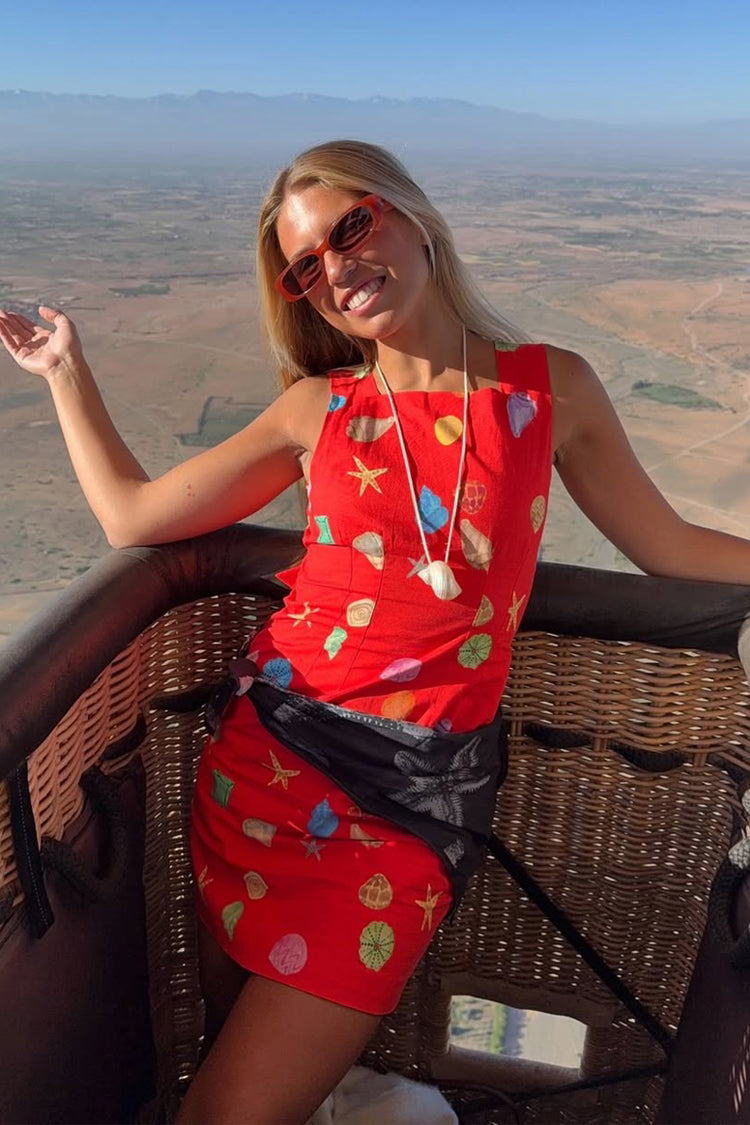 Red Shell Ioana Mini Dress Petite、mySite、solidvoid