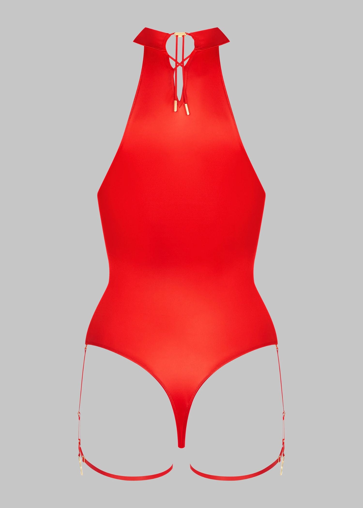  French Kiss Thong Bodysuit (Red)、mySite、justintrudeaud