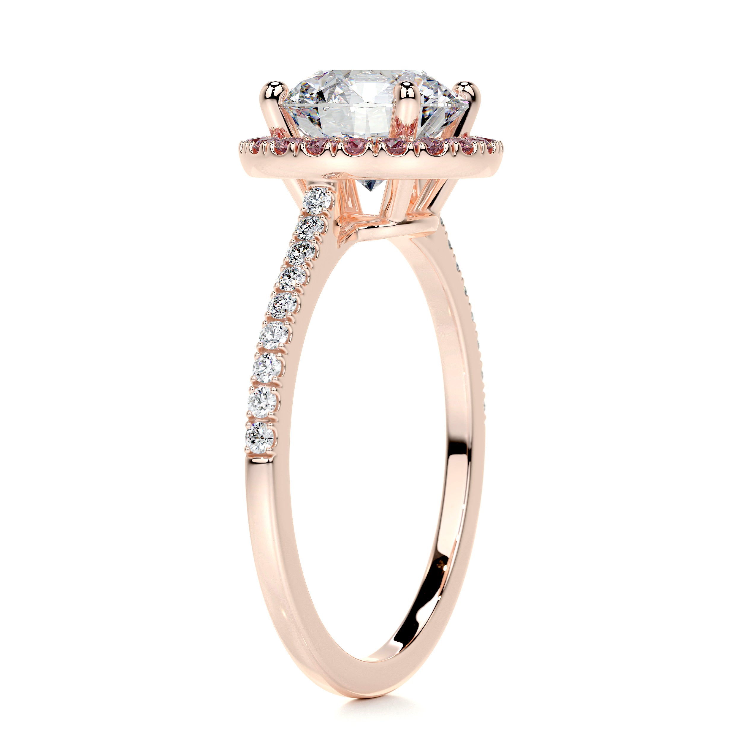 Layla Diamond Engagement Ring - 14K Rose Gold、mySite、hinf8tx79