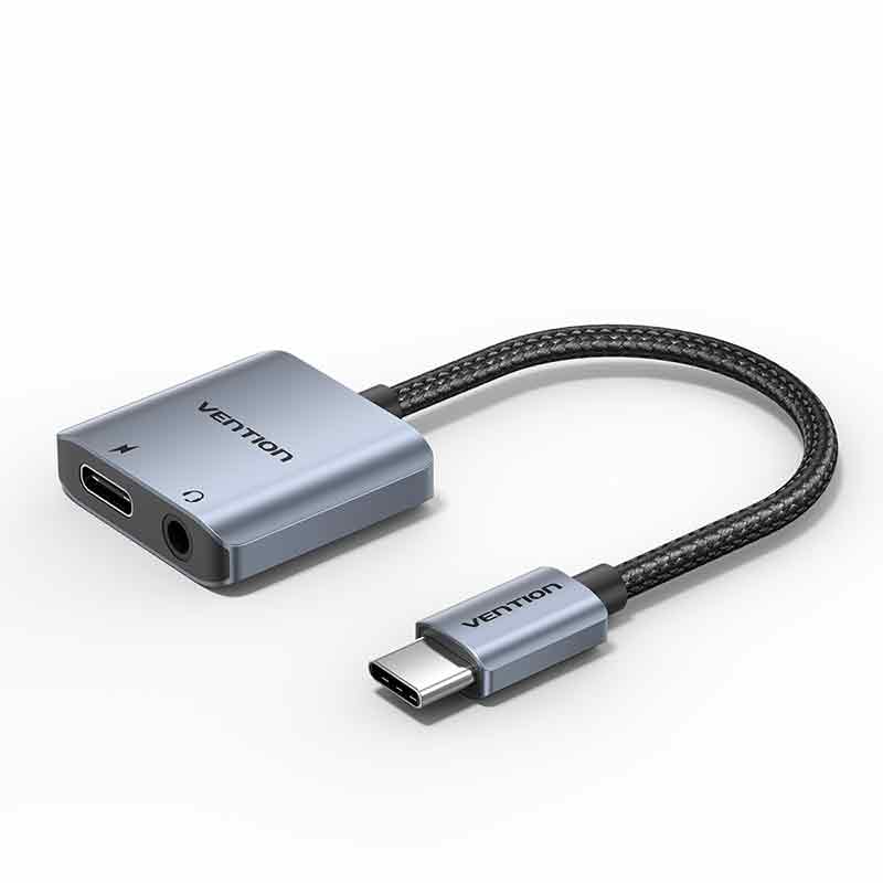 Vention USB-C Male to 3.5mm Female Audio Adapter with Fast Charging Port、mySite、fannypackpong