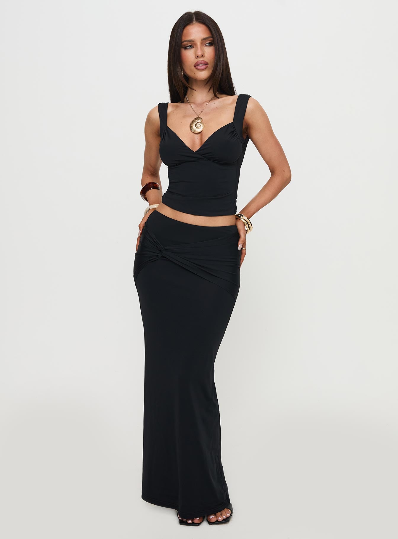 Jaymie Tie Back Set Black、mySite、solidvoid