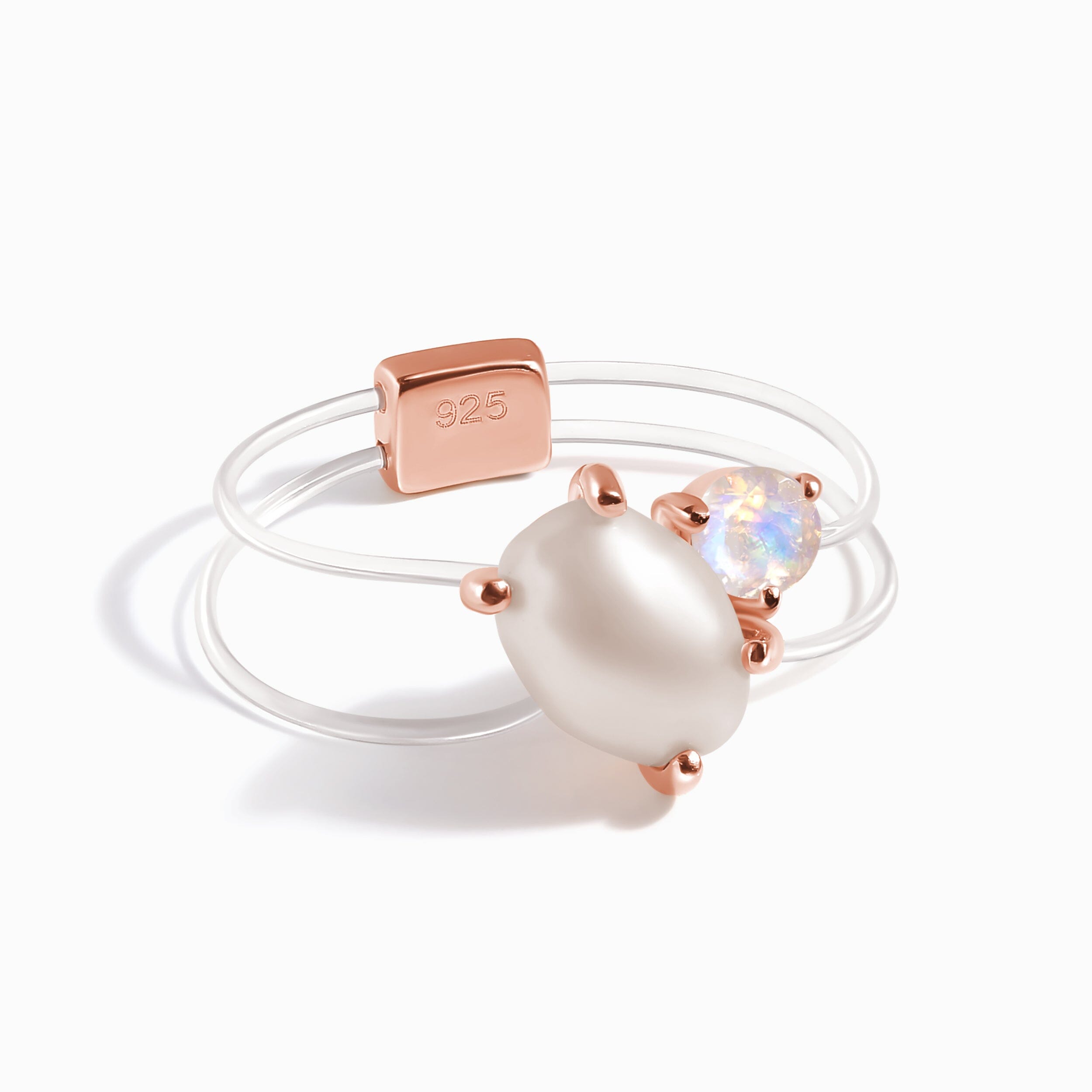 Floating Ring - Toi Et Moi Pearl & Moonstone、mySite、hinf8tx79