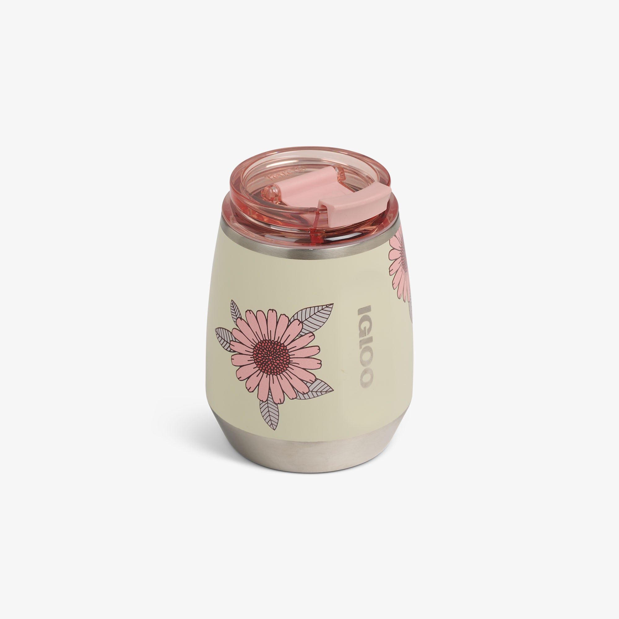 Floral 10 Oz Wine Tumbler、mySite、noshort