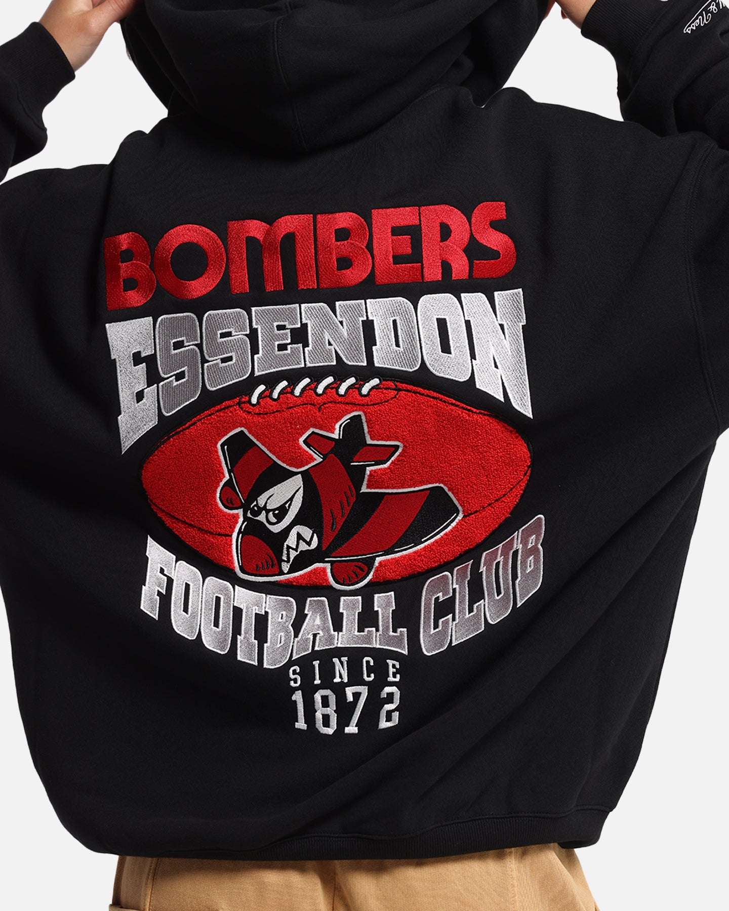 Mitchell & Ness Essendon Bombers Team Hoodie Solid Black、mySite、zt4zffjzw