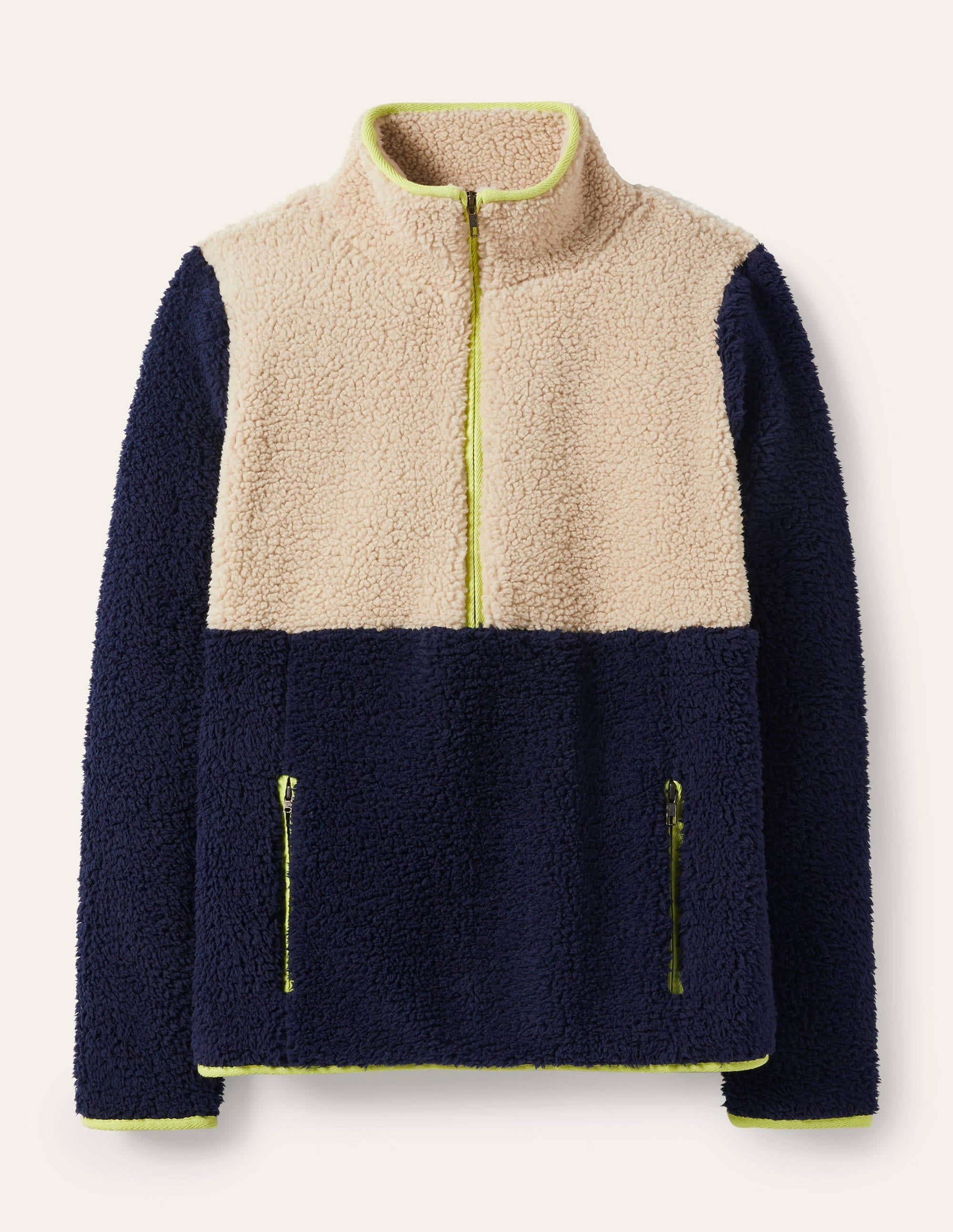  Greta Fleece-Navy / Ecru、mySite、ashleygrahame