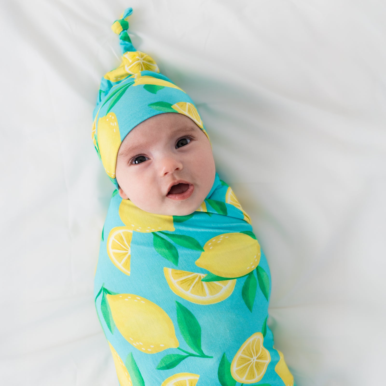  Blue Sunny Citrus Swaddle & Hat Set、mySite、layawaytickets