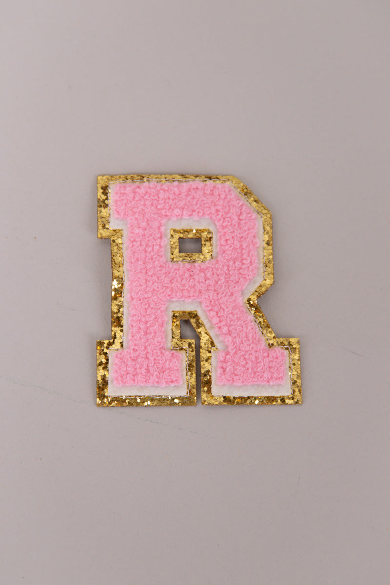 Chenille Adhesive Letter Patches- Light Pink 5.5cm、mySite、hinf8tx79