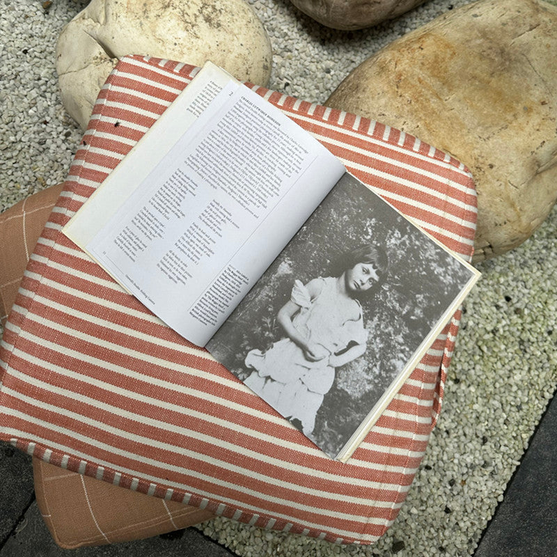 Cotton Floor Cushion | Peach | 40 x 40 cm、mySite、camillekostekn