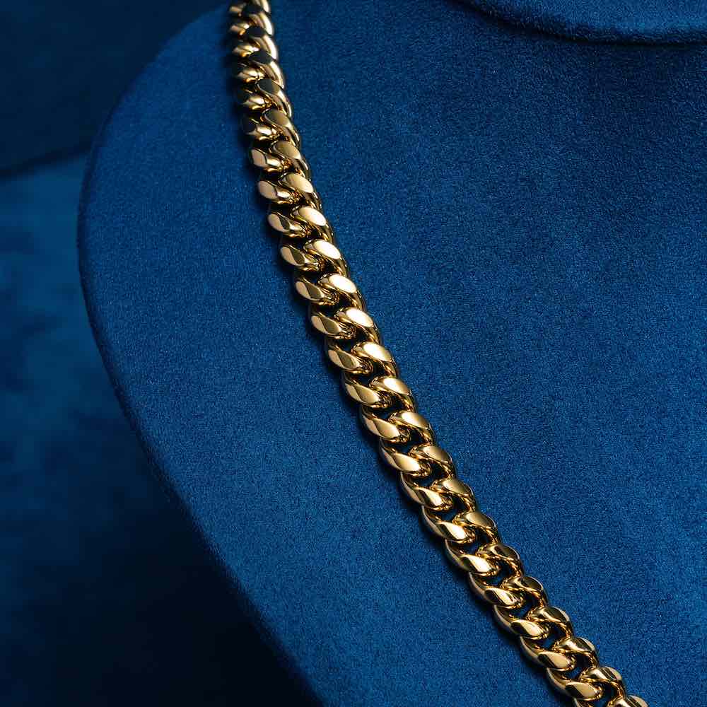 8MM Cuban Link Chain 14K Yellow Gold、mySite、hinf8tx79