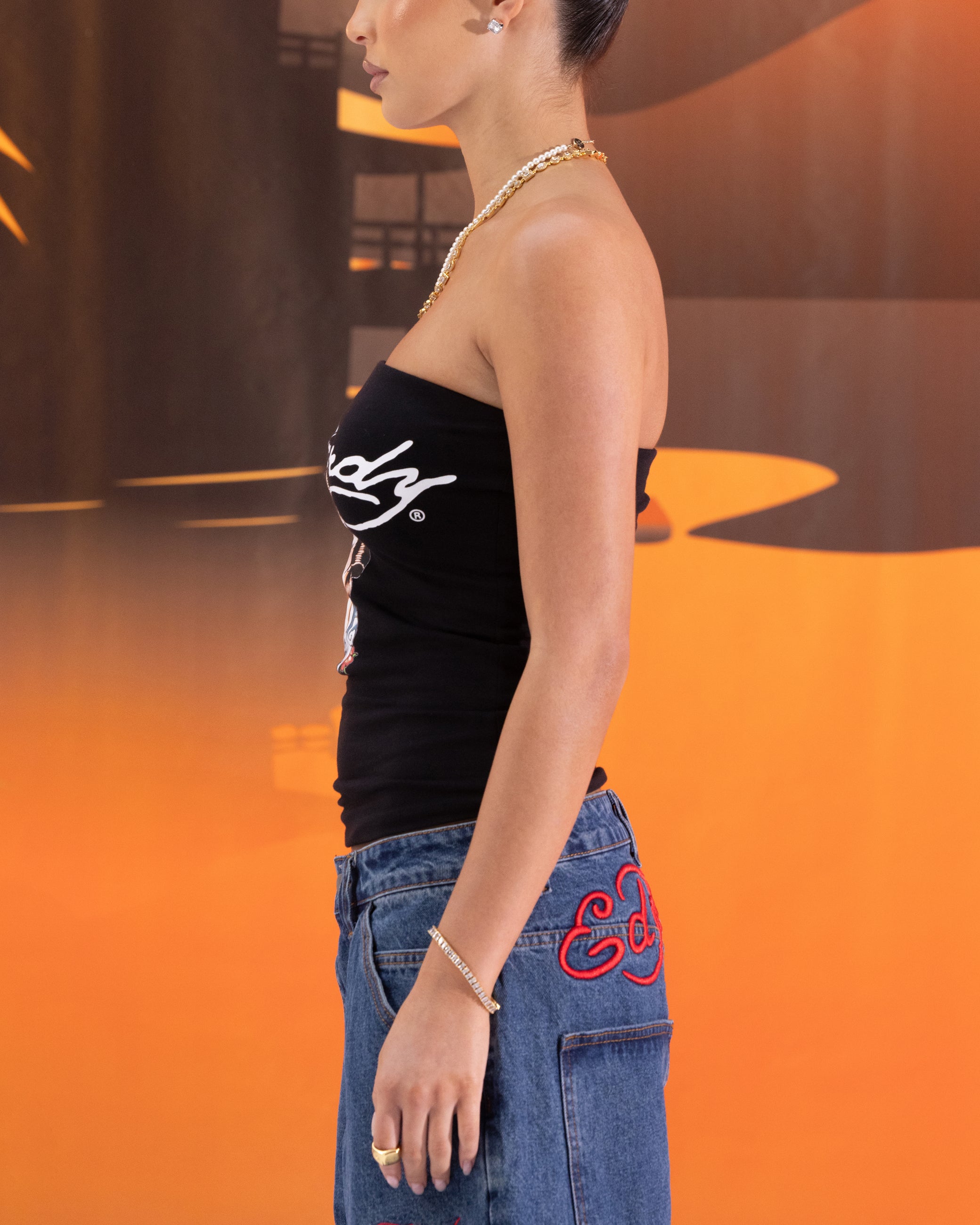 Ed Hardy Women's Geisha Boob Tube Black、mySite、zt4zffjzw